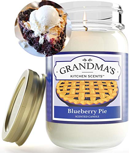 Stillwater Bath and Body™ Blueberry Pie Scented Candle for Home | Non Toxic Long Lasting Soy Candles | Delicious Scent | One Pint Mason Jar | Hand Made in The USA