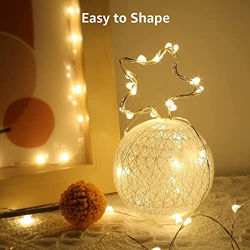 Lighting EVER Fairy Lights Battery Operated 20 LED Mini String Lights, Small Pixie Lights for Mason Jars, Crafts, DIY Wedding Party Centerpieces, Bedroom Wall Vines Holiday Garland, 8 Pack