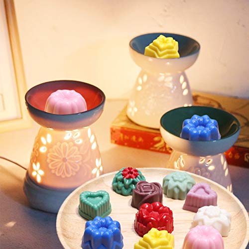 JOERSH Silicone Chocolate Molds for Fat Bombs Snacks & Truffles, 4PCS Flower Shape Silicone Molds Caramel Hard Candy Mold (11 Different Flowers)