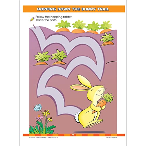 School Zone - Big Preschool Workbook - 320 Pages, Ages 3 to 5, Colors, Shapes, Numbers, Early Math, Alphabet, Pre-Writing, Phonics, Following Directions, and More (School Zone Big Workbook Series)