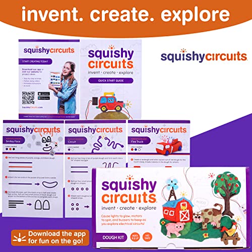 Squishy Circuits Kit Electric Circuit for Kids 8-12 – Beginner Circuit Kit w/Conductive Dough – Electronic Kit for Kids to Make Creations Light Up (8+) (Dough Kit)