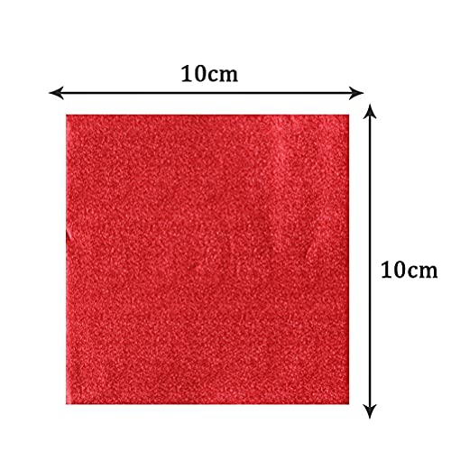 600pcs Foil Candy Wrappers, 4x4 inches Foil Candy Wrappers Aluminium Foil Paper, DIY Package Candy Paper Chocolate Packaging Wrapping Papers Square for Candy Packaging