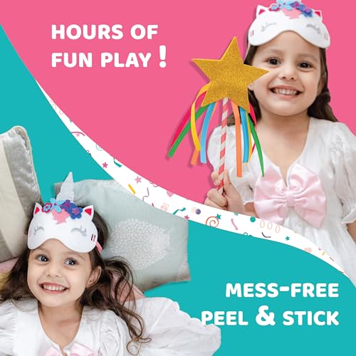 jackinthebox Unicorn Craft kit for 3 to 5 Year olds | 3 Craft Projects | Great Gift for Girls Ages 3,4,5 Years