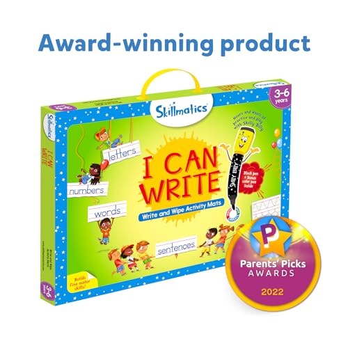 Skillmatics Educational Toy - I Can Write, Preschool & Kindergarten Learning Activity for Kids, Toddlers, Supplies for School, Gifts for Girls & Boys Ages 3, 4, 5, 6