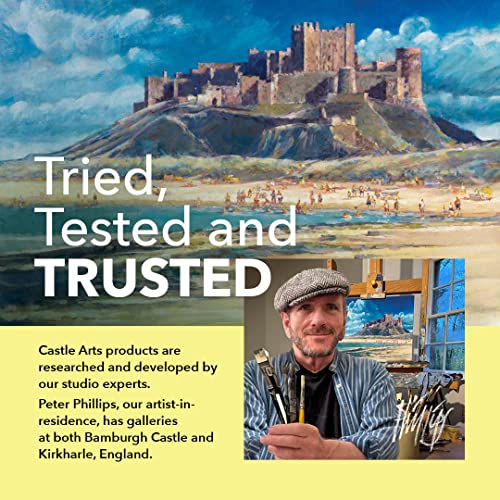 Castle Art Supplies 24 x 12ml Watercolor Paint Tube Set | Value for Adult Artists | Quality, Intense Colors | Just Squeeze The Tube, Mix with Water and Get Creative | in Delightful Presentation Box