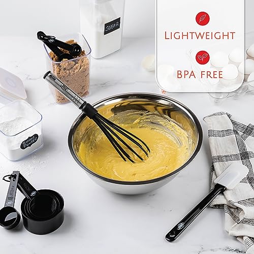 Kitchen Utensils Set Cooking Utensil Sets, Nylon and Stainless Steel Kitchen Gadgets Nonstick and Heat Resistant Home, House, Apartment Essentials Kitchen Accessories Must Haves Pots and Pans set