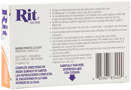 Rit Dye Powdered Fabric Dye, Tangerine