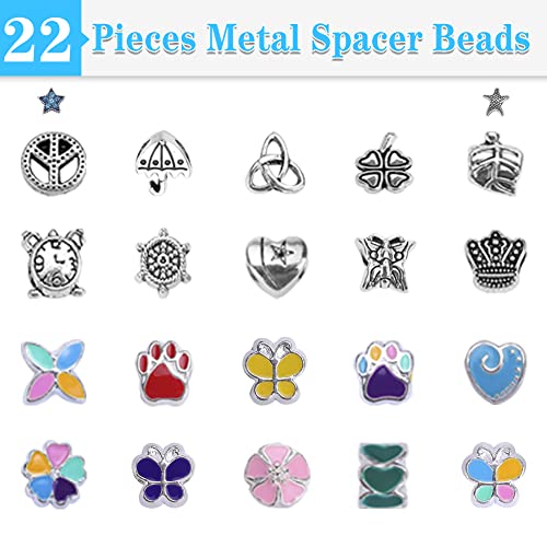 AIPRIDY Charm Bracelet Making Kit,DIY Craft for Girls, Unicorn Mermaid Crafts Gifts Set for Arts and Crafts for Girls Teens Ages 6-12 (125 Pieces)