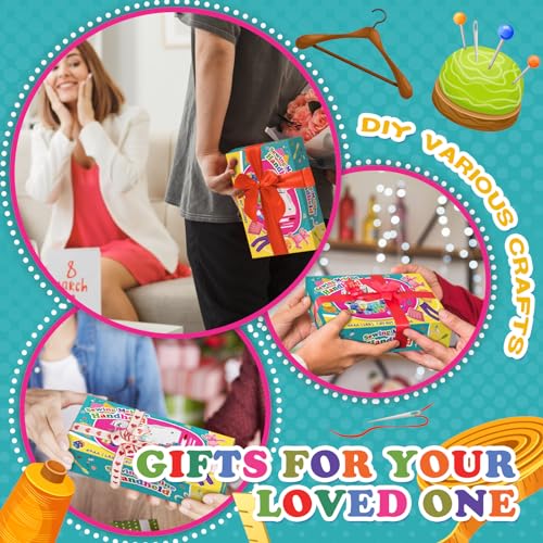 Handheld Sewing Machine with Accessories Kit,Mini Sewing Machine for Quick Stitching,Portable Sewing Machine Suitable for Home,Travel and DIY,Electric Handheld Sewing Machine for Beginners