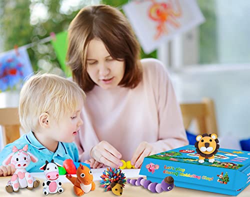 CiaraQ Modeling Clay Kit - 36 Colors Air Dry Ultra Light Magic Clay, Safe & Non-Toxic, Great Gift for Kids.