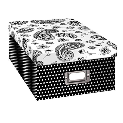 Pioneer Photo Albums B-1BW Storage Box, Paisley Design