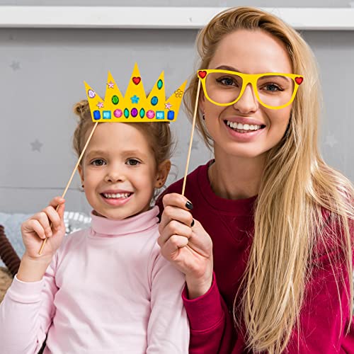 YIQIHAI 360pcs Craft Gems Jewels Acrylic Flatback Rhinestones Gemstone for Halloween Pirate Party Table Decorations, 10-15mm，9 Shapes with Tweezers and Storage Box