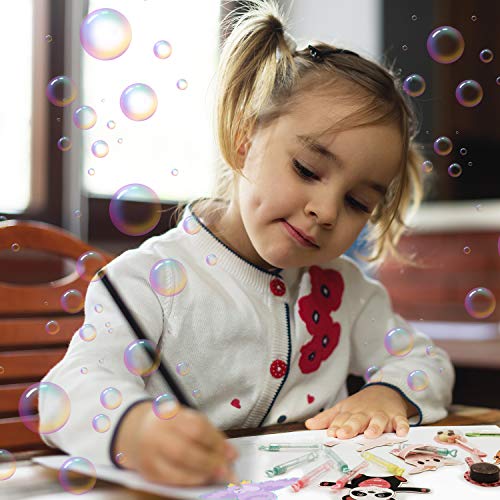 ANYIDEA Valentines Day Cards for Kids Gifts - 32 Bubble Wands 32 Valentines Cards 80 Sticker Dots, Valentine's Day Party Favors, Animal Kids Vday Cards for School Valentines Classroom Exchange