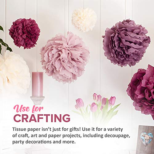 Basic Solid White Bulk Tissue Paper 15" x 20" - 100 Sheets