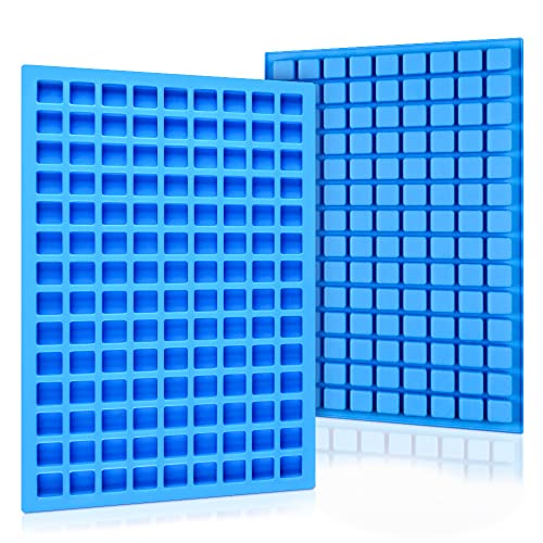Square Silicone Candy Molds - Mini Silicone Molds for Hard Candy, Chocolate, Gummy, Caramel, Ganache, Ice Cubes (2)