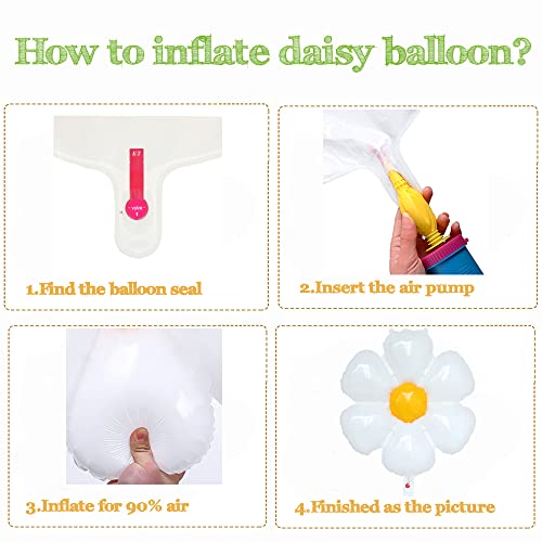 Daisy Balloon Garland Arch Kit 157Pcs White Groovy Daisy Flower Macaron Pastel Balloons Garland for Baby Shower Daisy Theme Wedding Girls Birthday Two Groovy Boho Party Decoration