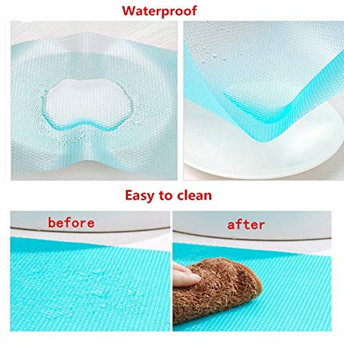 AKINLY 9 Pack Washable Fridge Mats Liners Waterproof Fridge Pads Drawer Table Mats Refrigerator Liners for Shelves,3Red/3Green/3Blue