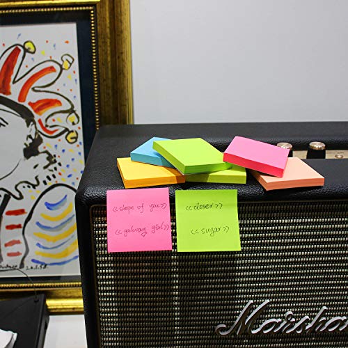 (8 Pack) Sticky Notes 3x3 Inches,Bright Colors Self-Stick Pads, Easy to Post for Home, Office, Notebook, 82 Sheets/pad