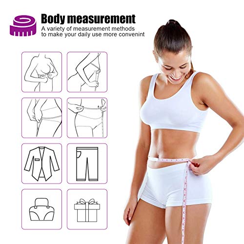 Tape Measures Retractable, Fabric Measuring Tape, 60 Inch Small Sewing Tape Measure for Craft Nursing Medical Travel(3 Pack/Pink Purple Sky Blue)