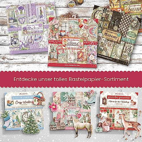 Stamperia Intl Scrapbooking Paper, Multi-Colored 10 Pack