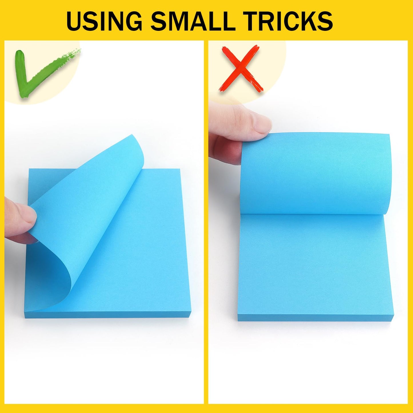 8 Pads Sticky Notes 3x3 Self-Stick Notes 8 Bright Multi Colors Purple Sticky Notes, 90 Sheet/Pad