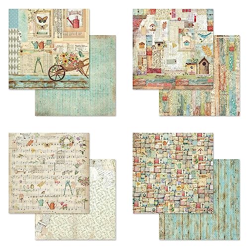 Stamperia Intl Scrapbooking Paper, Multi-Colored 10 Pack
