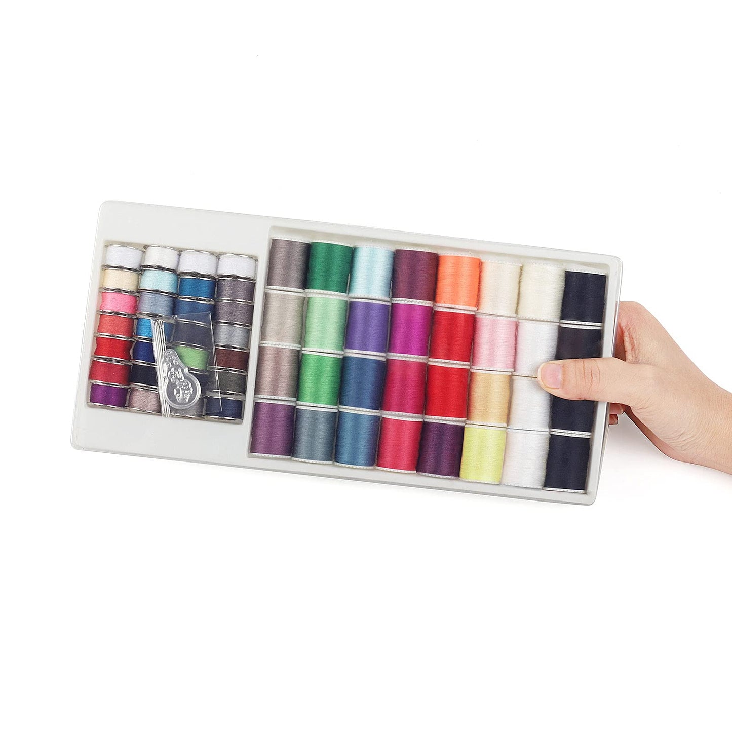 NEX Mini Sewing Thread Spools and Bobbins for Sewing Machine, Hand Sewing