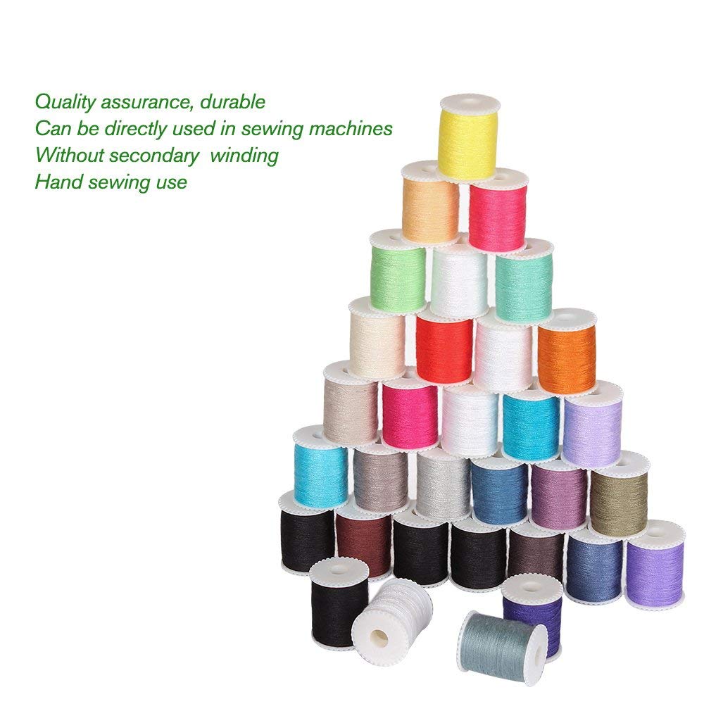 NEX Mini Sewing Thread Spools and Bobbins for Sewing Machine, Hand Sewing
