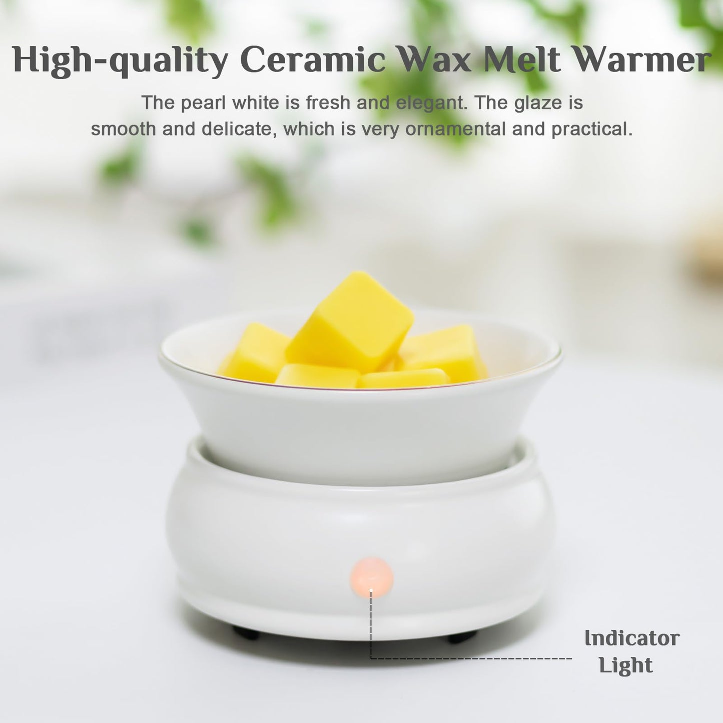 Bobolyn Wax Melt Warmer Burner Electric Scented Candle Wax Warmer, 4-in-1 Scented Wax Fragrance Melter for Home Office Bedroom Living Room Decor