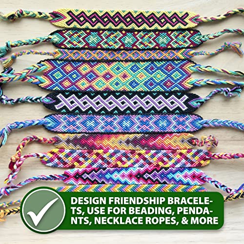 Mandala Crafts Cream 1mm Waxed Cord for Jewelry Making - 109 Yds Cream Waxed Cotton Cord for Jewelry String Bracelet Cord Wax Cord Necklace String