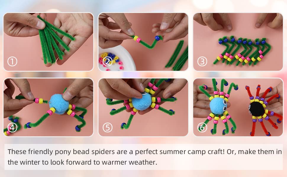 3000+ pcs Pony Beads, Multi-Colored Bracelet Beads, Beads for Hair Braids, Beads for Crafts, Plastic Beads, Hair Beads for Braids (Large Pack, Classic)…