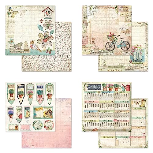 Stamperia Intl Scrapbooking Paper, Multi-Colored 10 Pack