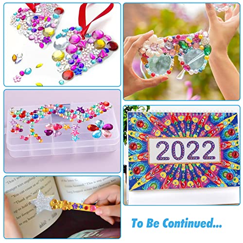 YIQIHAI 360pcs Craft Gems Jewels Acrylic Flatback Rhinestones Gemstone for Halloween Pirate Party Table Decorations, 10-15mm，9 Shapes with Tweezers and Storage Box