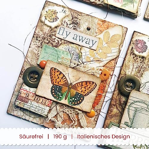 Stamperia Intl Scrapbooking Paper, Multi-Colored 10 Pack