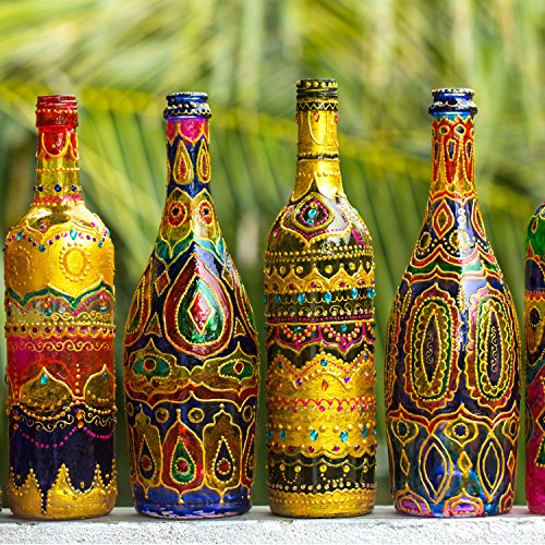 TecUnite 2000 Pieces Flat Back Gems Round Crystal Rhinestones 6 Sizes (1.5-6 mm) with Pick Up Tweezer and Rhinestones Picking Pen for Crafts Nail Face Art Clothes Shoes Bags DIY (Multicolors)