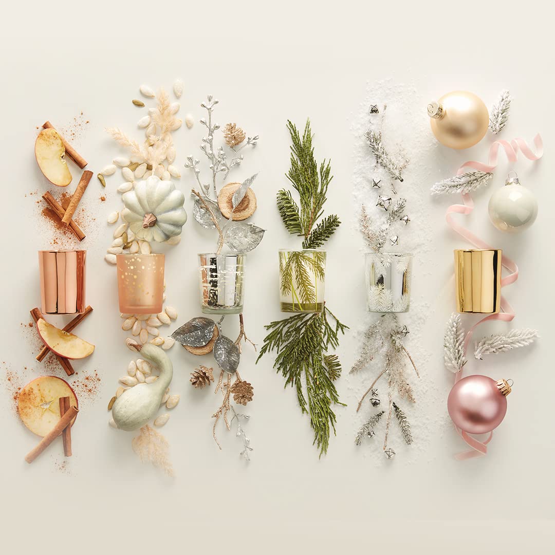 Thymes Frasier Fir Pine Needle Votive Candle - Scented Candle with Notes of Siberian Fir, Cedarwood, and Sandalwood - Holiday Candle with a Luxury Home Fragrance (2 oz)