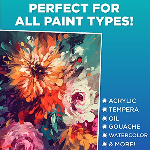 Horizon Group USA 8x10 Canvas Panel Boards Value Pack of 12, Primed, Perfect for Painting Projects, Watercolor, Oil & Acrylic Paints, Paint Canvas for Kids, Students, & Professionals