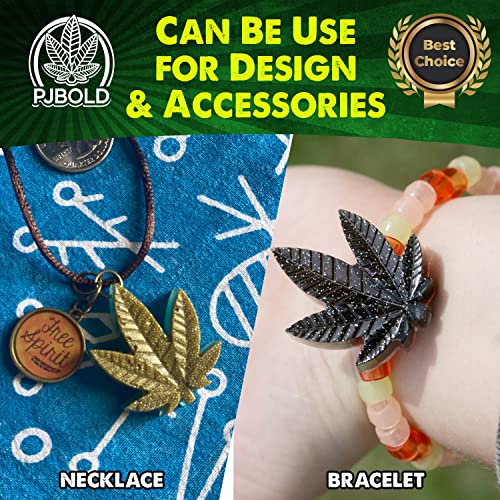 PJ BOLD Marijuana Weed Leaf Gummy Molds Silicone Candy Mold Kit - 3 Pack