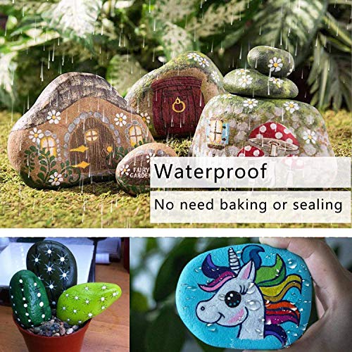 Silver Paint Markers Pens - Single color 6 Pack Permanent Oil Based Metallic Paint Pen, Medium Tip, Quick Dry and Waterproof Marker for Rock, Wood, Fabric, Plastic, Canvas, Glass, Mugs, Canvas