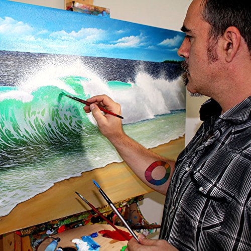 MONT MARTE Premium H2O Water Mixable Oil Paint Set, 8 Piece, 18ml Tubes. Mixable with a Range of Mediums. Easily Washes Up with Water.