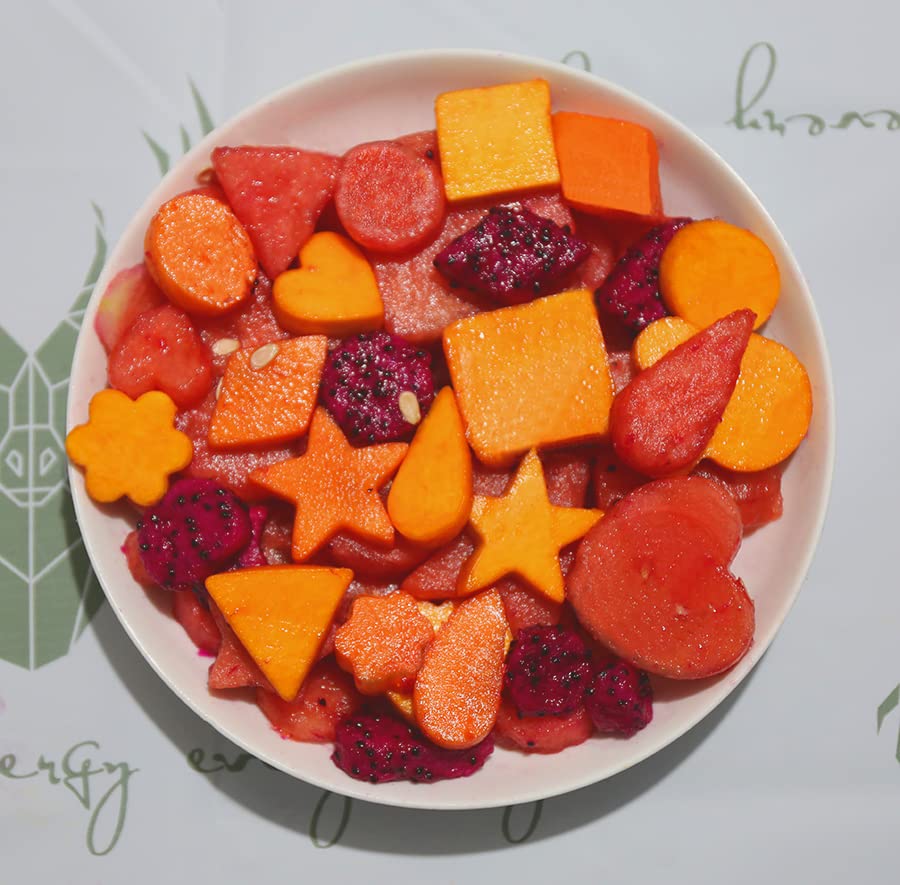 Mini Cookie Cutters Set - 30Pcs Small Heart Star Flower Round Square Hexagon Oval Diamond Shapes Cookie Cutters, Polymer Clay Cutters for Kids, Geometric Set for Biscuit Cutter, Fruit Cutter