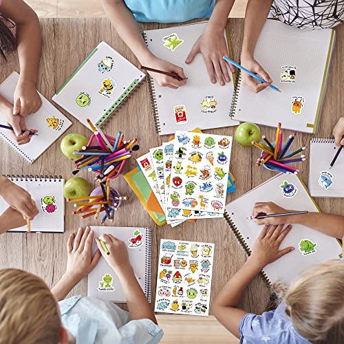 560 Pieces Punny Fun Reward Stickers for Kids Punny Labels Motivational Stickers Inspiration Positive Accents Teacher Supplies Stickers for Students Classroom Cute Incentive Stickers for School Chart