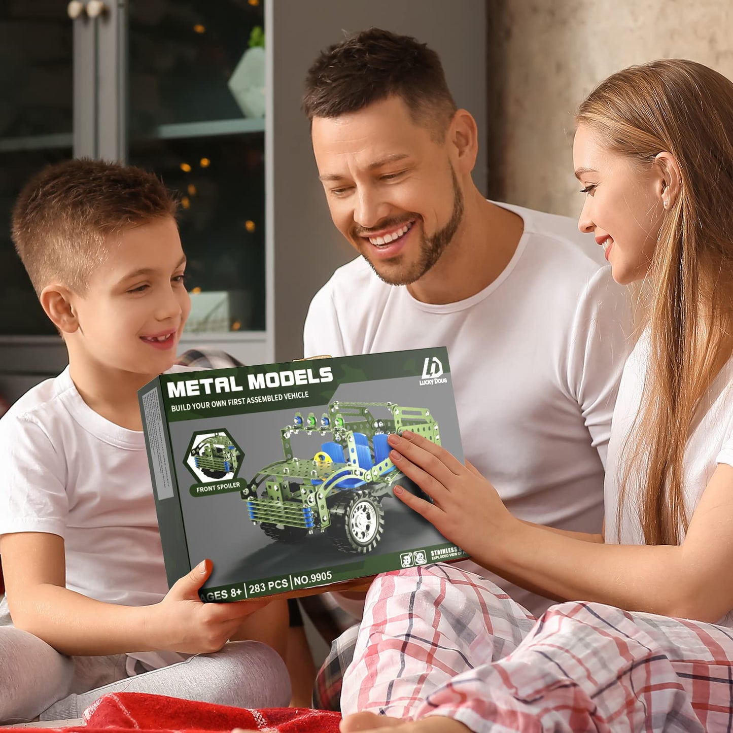 Lucky Doug 283-Piece STEM Model Truck Building Set - Engineering Toys for Kids Ages 8-12, Model Car Kits Gift for Boys 8-16 Years Old