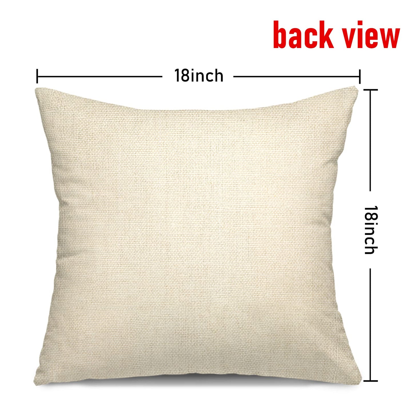 YGEOMER Spring Pillow Covers 18x18 Set of 4, Spring Summer Farmhouse Throw Pillow Cover Green Garden Linen Cushion Case for Home Decor