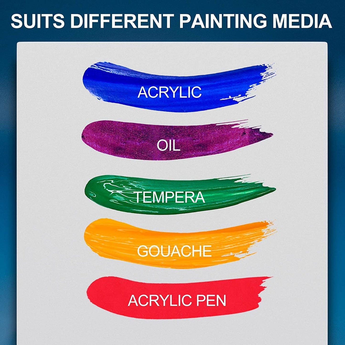 Canvas Panels 8x10 Inch 12-Pack, 10 oz Double Primed Acid-Free 100% Cotton Paint Canvases for Painting, Blank Flat Canvas Board for Acrylics Oil Watercolor Tempera Paints