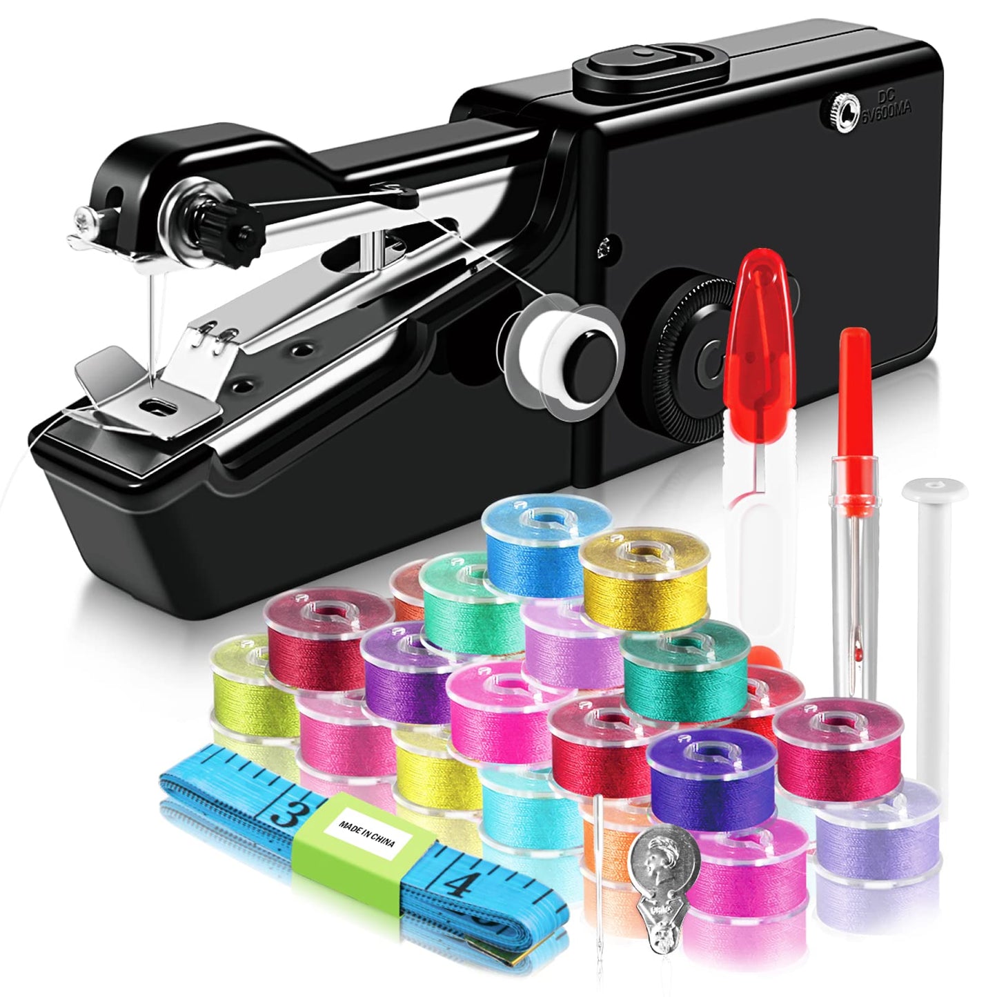 Handheld Sewing Machine, Quick Sewing & Portable Sewing Machines for Emergency Sewing, Easy to Use Sewing Machine for Beginners, Hand Held Sewing Device Suitable for Home, Travel and DIY