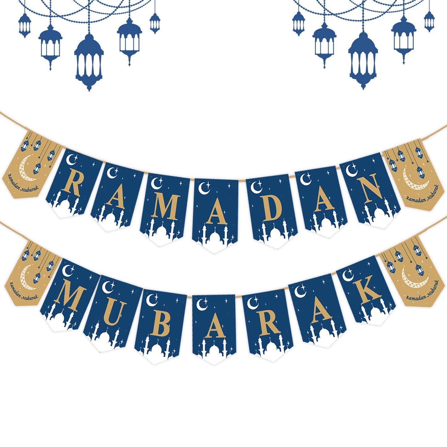 Ramadan Mubarak Banner Ramadan Decorations for Home 2023 Ramadan Banner Ramadan Mubarak Kareem Decorations