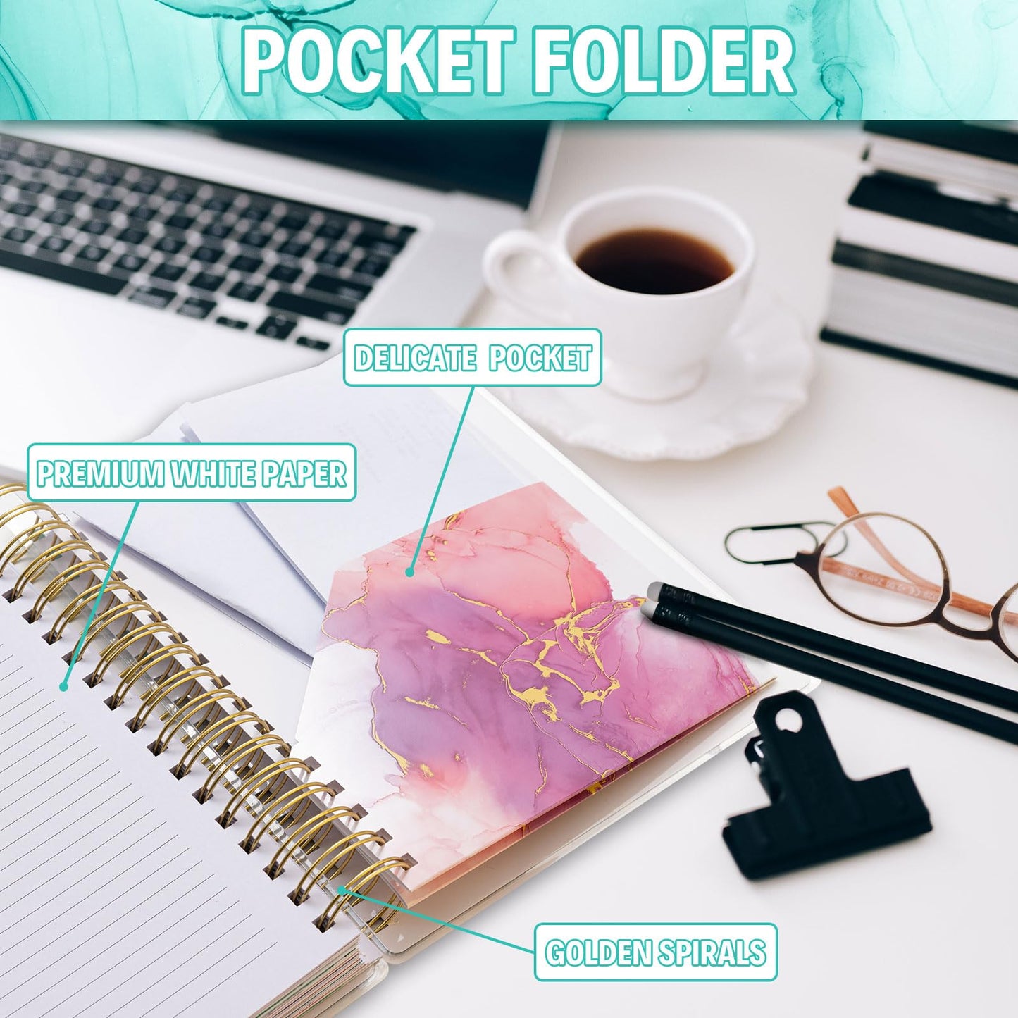 Montcool Planner 2024-2025 7.9" x 9.8", Large 18 Months Daily Weekly Monthly Planner Yearly Agenda Jan. 2024–Jun. 2025, Page Tabs, Separator Page, Pocket Folder, Bookmark, Sticky Note Set