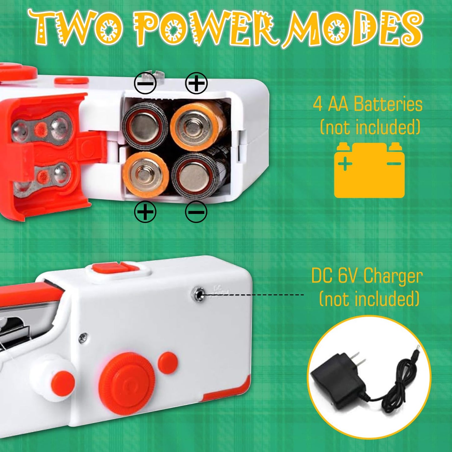 Handheld Sewing Machine, Mini Cordless Portable Hand Sewing Machine for Beginners, Household & Travel Quick Repairs Electric Hand Held Sewing Device for Fabric Clothing Kids Cloth Pet Clothes