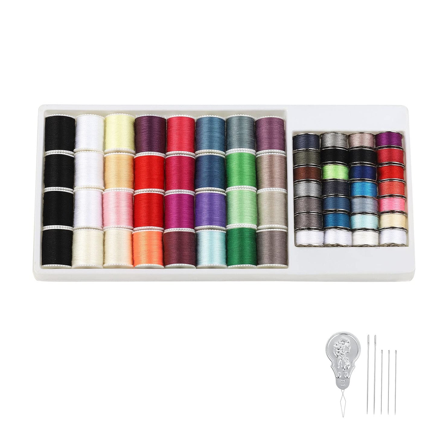 NEX Mini Sewing Thread Spools and Bobbins for Sewing Machine, Hand Sewing